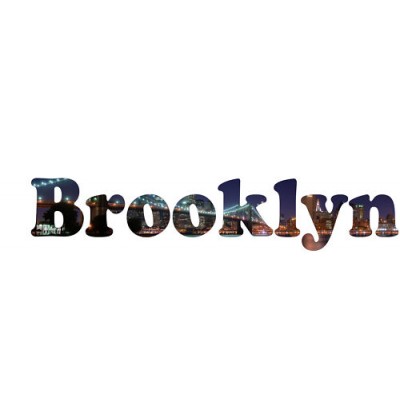 Sticker Géant panoramique Brooklyn 50 x 250 cm.