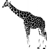 Sticker animal girafe réf 2255 191x174 cm 