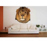 Sticker tête de lion réf lo 81x90 cm 