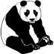Stickers animaux Panda 88x90 cm 