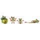 Stickers autocollant 4 grenouilles 30x134 cm