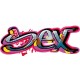 Sticker Tag Graffiti Sex 