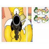 Stickers PS3 Simpson + 2 manettes.
