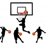  Stickers autocollant décoration sport Basketteur 180 x 220 cm.